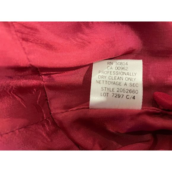 TARAHI NWOT Deep Red Long Sleeve Fitted Pencil Dress, Size 6 - Picture 11 of 16